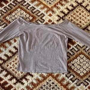 Whistles cotton Bardot-style long sleeve